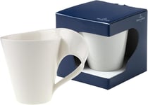 Villeroy & Boch – NewWave Caffè Mug with Handle 300 ml White, Dishwasher Safe,