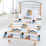 Bluey Family Junior Duvet Cover Set Toddler Cot Bedding Dogs 100% Cotton