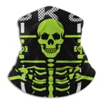 WH-CLA Cache Cou Tubulaire Skater Skeleton with Board Cyclisme Bandanas Festivals Multifonctionnel Bonnet sans Couture Protection Solaire Extérieur Motocyclisme Cache-Cou Chauffe Imprimé