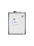 ACCO Brands lille magnetisk whiteboard med buet ramme 28x33,5 cm