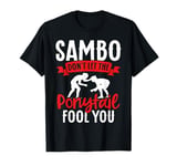 Sambo Girl Female Wrestler Training Sambo Wrestling T-Shirt