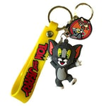 South Coast Jewellery Tom and Jerry 3D Keyring Keychain Bag Pencil Case Charm Pendent Zip Accessory - Baby Tom