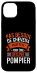 Coque pour iPhone 14 Plus Super Pompier Humour Cadeau Pompier Homme Chauve Pompier