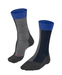 FALKE Men's TK2 Explore M SO Wool Functional Yarn Thick Anti-Blister 1 Pair Hiking Socks, Grey (Grey Melange 3270), 9.5-10.5