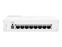 HPE Aruba Instant On 1430 8G Class4 PoE 64W Switch - Commutateur - non géré - 8 x 10/100/1000 (PoE Class 4) - de bureau, Montable sur rack, fixation murale - PoE (64 W) - BTO