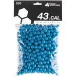 Dynamic Sports Gear RAM Cal .43 Paintballs - 500st (Färg: Blått Skal/Blå Fyllning)