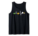 Pickleball Player Heartbeat Monitor Pickleball Lover Gift Tank Top