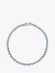 E.W Adams 18ct White Gold Diamond Tennis Bracelet