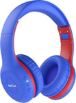 K2 Casque Bluetooth Pour Enfants Avec Volume Limite,40 Heures De Lecture,Casque Bluetooth Avec Micro,Son Stereo,Casque Supra-Auriculaire Pliable Pour Enfants/Ecole/Voyage Bleu Marine