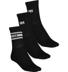 Warp J Cush Crew 3-pack Puuvillasukat BLACK / WHITE