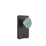 Daisy Flower Floral Aesthetic Aqua Teal Pink Cottagecore PopSockets PopWallet pour MagSafe