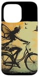 iPhone 14 Pro Max Fairy and butterflies on bike for boys and girls Case