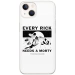 ERT GROUP Coque de téléphone Portable pour Iphone 13 Original et sous Licence Officielle Rick and Morty Motif Rick & Morty 045 Parfaitement adapté à la Forme du téléphone Portable, Coque en TPU