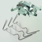 Greenhouse Glass Glazing Fixing Repair Replacement Clips 100 X W & 100 X Z Clip