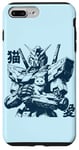 Coque pour iPhone 7 Plus/8 Plus Les Chats d'anime Vintage Aiment l Mecha avec l Manga d Chat