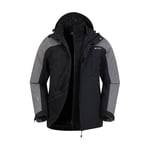 Mountain Warehouse Mens District Extreme 3 in 1 Waterproof Jacket - XS