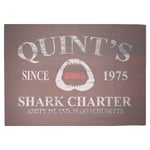 Decorsome x Jaws Quints Shark Charter Woven Rug - Large