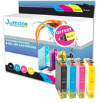 4 cartouche jet d'encre Jumao 18XL compatibles pour Epson Expression Home XP-325