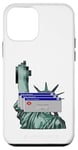 iPhone 12 mini Cool New York City NYC Statue of Liberty USA Flag Design Case