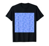 Climbing Vine Leaves In Blue On Light Blue T-Shirt