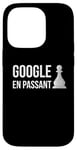 Coque pour iPhone 14 Pro Google En Passant - Règle de mouvement d'échecs spéciale Take The Pawn