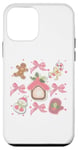 iPhone 12 mini Bow Christmas Coquette Aesthetic Snowman Christmas Pajama Case