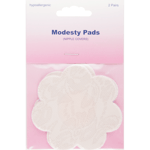 Hemline Flower Shaped Modesty Pads 2 Pairs Nipple Covers Breast Bra