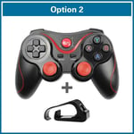 Gpapproach-Manette De Jeu Sans Fil Bluetooth Bt3.0,Joystick T3 Bery,Manette De Jeu Pour Ps3,Téléphone Portable Android,Tablette,Tv Box Holder - Type T3 With Stand