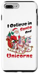 iPhone 7 Plus/8 Plus I Believe in Santa and Unicorns Christmas Tee Case