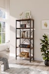 5-Tier Ladder Bookshelf with Open Storage Unit