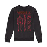 The Terminator T-800 Schematic Sweatshirt - Black - XS