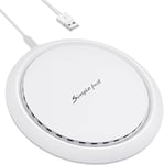 Chargeur À Induction, Certifié Qi Universel 10w Rapide Chargeur Sans Fil Pad Compatible Avec Iphone 12 Pro Max/Se 2020/11/Xs/X, Airpods Pro, Samsung S21/S20 Ultra/S20+/S10e/S9, Note 20/10/9