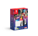 Pack Nintendo Switch (modèle oled) version blanche + le jeu Mario Kart 8 Deluxe (préinstallé)