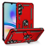 Samsung Galaxy A05s      Military Armour Ring Case    Red