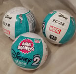 3x Surprise Mini Brands Disney Store Series 2 Capsule by ZURU  New & Sealed 