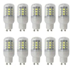 COMY Ampoule LED GU10 5W Ampoules Maïs 500LM 50W Équivalent Ampoules à Incandescence Lampe GU10 culot Ampoule Maison LED - 110V/230V Non Dimmable, Lot de 10,Cool White,220V~240V