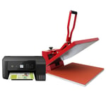 Large Sublimation T-Shirt Heat Press Machine & Printer, Clam Style, 50cm x