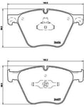 Bromsbelägg Brembo - BMW - 5-SERIE-serie, X5 f15, X5 e70, X6 m, 5-serie f07, 7-serie, X6