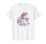 Disney Sleeping Beauty Aurora Floral Sketched Portrait T-Shirt