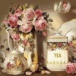 5D DIY Diamond Painting Kits - Flower Tea