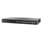 Cisco Small Business SG350-28SFP - Commutateur - C3 - Géré - 24 x SFP + 2 x combo Gigabit Ethernet / SFP Gigabit - Montable sur rack