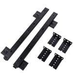 1 Pair Adjustable Under Desk Computer Slides Track Keyboard Shelf Runners