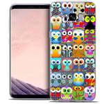 Caseink - Coque Housse Etui pour Samsung Galaxy S8 (G950) [Crystal Gel Motif HD Collection Claude Design Hibous - Souple - Ultra Fin - Imprimé en France]