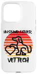 Coque pour iPhone 15 Pro Max Husband Father Vet Tech, vétérinaire, chien, animal de compagnie, chat, famille