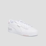 PUMA - tennis à lacets en cuir puma blanc femme