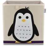 Boîte de rangement en tissu pour enfant "pingouin", compatible Ikea Kallax Lifeney Fackelmann