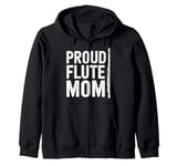 Flute Instrument Player Mom for Orchestra Flutist Zip Hoodie