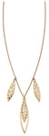 Elements Gold GN327 9k Gold Overlapping Filigree Necklace Jewellery