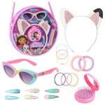 Gabby's Dollhouse Girls Handbag, Shoulder Bag with Hair Accessories and Sunglasses - Gifts for Girls