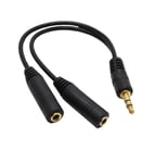 3.5mmécouteurcasque Splitter câble adaptateur Jack Audio Cable